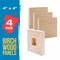 4x4 inch Cradled Wood Panels for Painting, Gallery 1-1/2" Deep (4 Pack) - Artist Depth Wooden Wall Canvases - Mixed-Media Craft, Acrylic, Oil, Encaustic, Paint Pouring